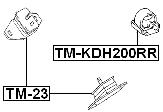 TM-KDH200RR - REAR ENGINE MOUNT