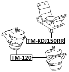 TM-KDJ150RR - REAR ENGINE MOUNT