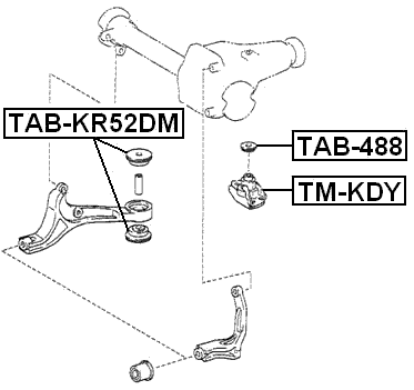 TM-KDY - FRONT DIFFERENTIAL MOUNT