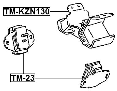 TM-KZN130 - REAR ENGINE MOUNT