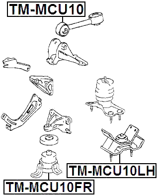 TM-MCU10FR - FRONT ENGINE MOUNT (HYDRO)