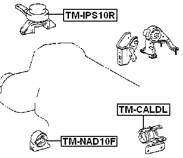 TM-NAD10F - FRONT ENGINE MOUNT