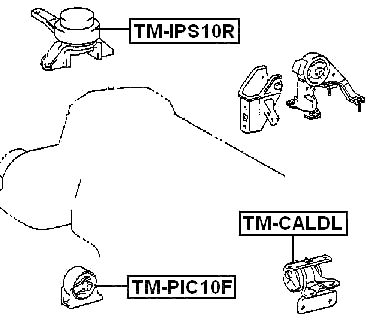 TM-PIC10F - FRONT ENGINE MOUNT