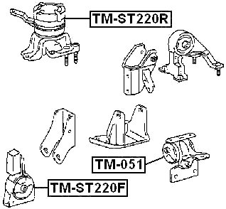 TM-ST220F - FRONT ENGINE MOUNT