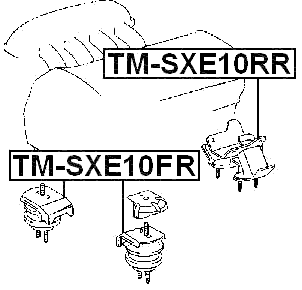 TM-SXE10FR - FRONT ENGINE MOUNT (HYDRO)