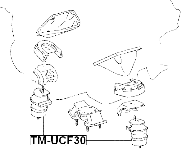 TM-UCF30 - ENGINE MOUNT (HYDRO)