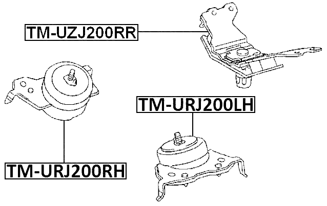 TM-UZJ200RR - REAR ENGINE MOUNT URJ200/URJ202