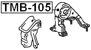 TMB-105 - REAR ENGINE MOUNT BUSHING
