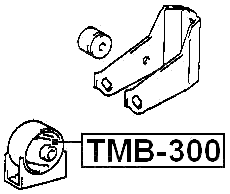 TMB-300 - FRONT ENGINE MOUNT BUSHING