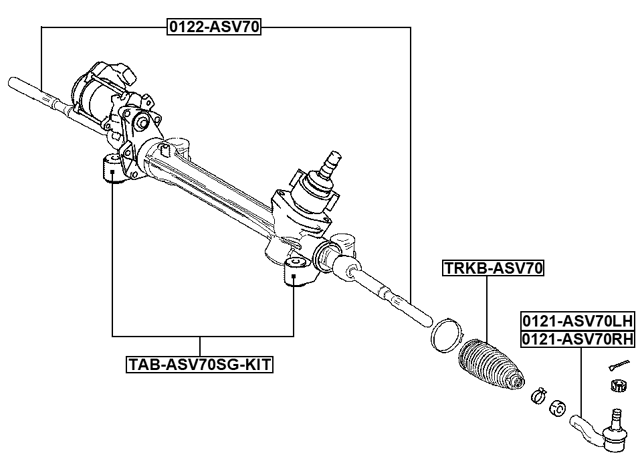 TRKB-ASV70 - STEERING GEAR BOOT