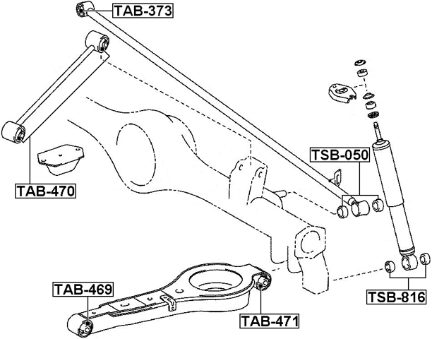 TSB-050 - BUSH, REAR LATERAL CONTROL ROD