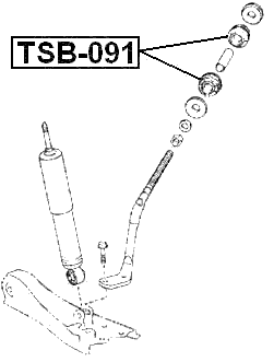 TSB-091 - FRONT STRUT ROD CUSHION