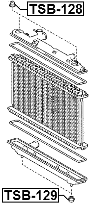 TSB-129 - MOUNT RUBBER RADIATOR