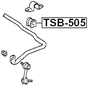 TSB-505 - FRONT STABILIZER BAR BUSH D23