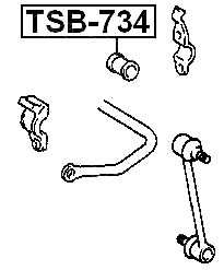 TSB-734 - REAR STABILIZER BAR BUSH D13