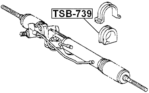 TSB-739 - GROMMET STEERING RACK HOUSING