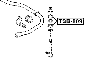 TSB-809 - FRONT STABILIZER BAR LINK BUSH