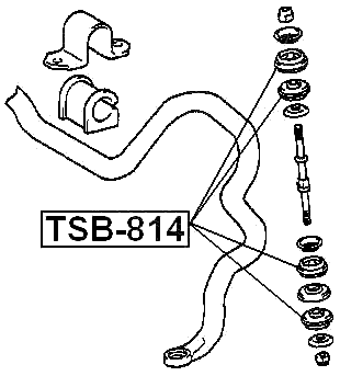 TSB-814 - FRONT STABILIZER BAR LINK BUSH