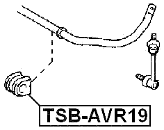 TSB-AVR19 - REAR STABILIZER BAR BUSH D19