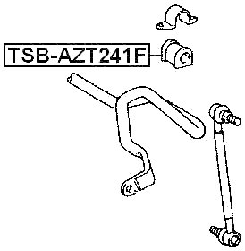 TSB-AZT241F - FRONT STABILIZER BAR BUSH D21