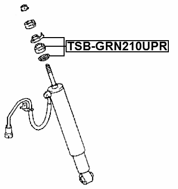 TSB-GRN210UPR - REAR SHOCK ABSORBER BUSHING