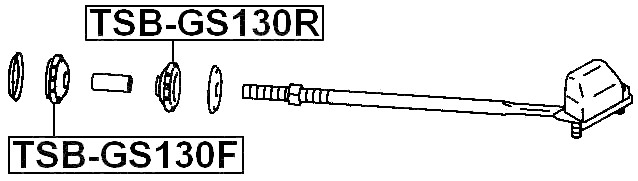 TSB-GS130F - FRONT STRUT ROD CUSHION