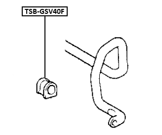 TSB-GSV40F - FRONT STABILIZER BAR BUSH D25
