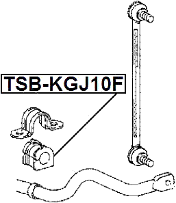 TSB-KGJ10F - FRONT STABILIZER BAR BUSH D21