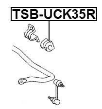 TSB-UCK35R - REAR STABILIZER BAR BUSH D25