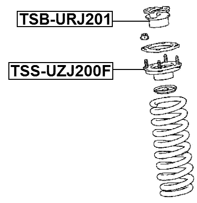 TSB-URJ201 - FRONT SHOCK ABSORBER BUSHING