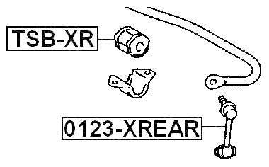 TSB-XR - REAR STABILIZER BAR BUSH D16.3
