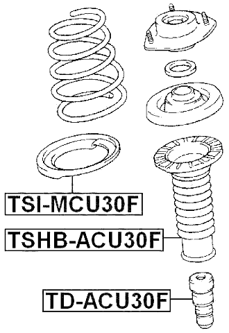 TSHB-ACU30F - FRONT SHOCK ABSORBER BOOT