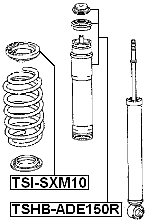 TSHB-ADE150R - REAR SHOCK ABSORBER BOOT