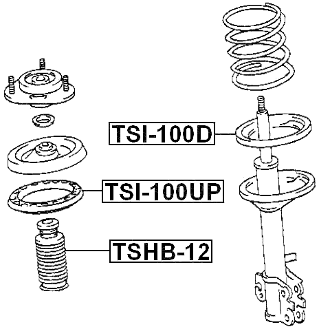 TSI-100UP - SPRING UPPER SEAT