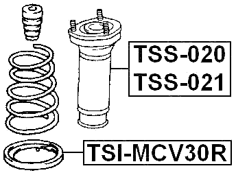 TSI-MCV30R - REAR SPRING LOWER SEAT