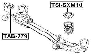 TSI-SXM10 - REAR SPRING UPPER SEAT