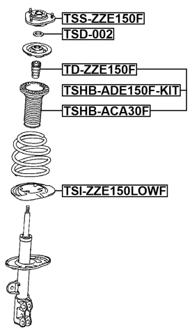 TSI-ZZE150LOWF - FRONT SPRING LOWER SEAT