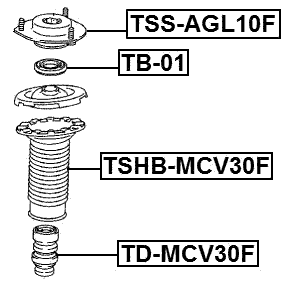 TSS-AGL10F - FRONT SHOCK ABSORBER MOUNTING