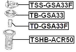TSS-GSA33F - FRONT SHOCK ABSORBER MOUNTING