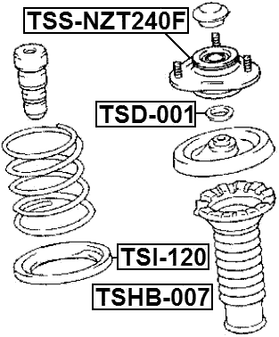 TSS-NZT240F - FRONT SHOCK ABSORBER MOUNTING