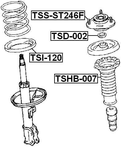 TSS-ST246F - FRONT SHOCK ABSORBER MOUNTING