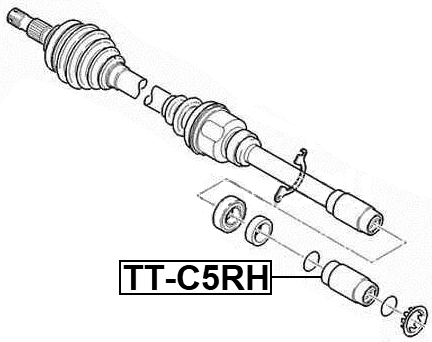 TT-C5RH - DRIVESHAFT ADAPTOR SLEEVE