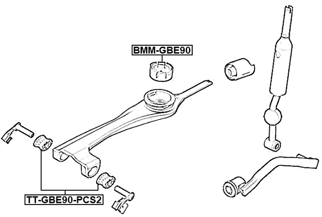 TT-GBE90-PCS2 - BUSHING GEAR SHIFT ROD