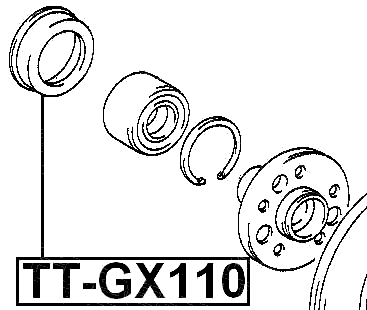 TT-GX110 - REAR WHEEL BEARING DUST DEFLECTOR