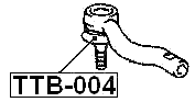 TTB-004 - TIE ROD END BOOT 47X30X19.8