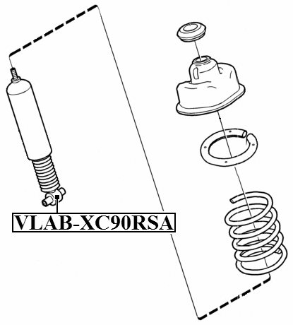 VLAB-XC90RSA - BUSHING, REAR SHOCK ABSORBER