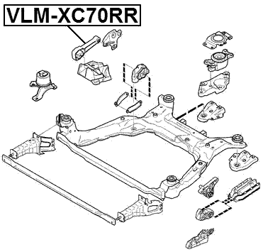 VLM-XC70RR - REAR ENGINE MOUNT