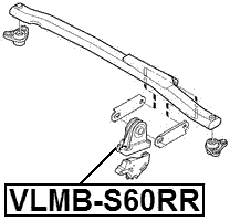 VLMB-S60RR - REAR ENGINE MOUNT BUSHING