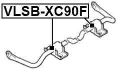 VLSB-XC90F - FRONT STABILIZER BAR BUSH D23.7