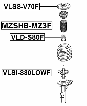 VLSI-S80LOWF - SPRING LOWER SEAT